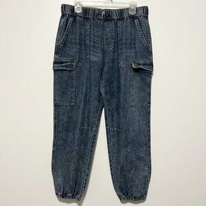 Womens Cargo Jogger Jeans L Streetwear Grunge Utility Normcore Hip Hop Urban